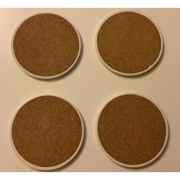 Thirstystone Coasters Set Of 4 Tennis Rackets All You Need Is Love New Old Stock - Picture 4 of 10